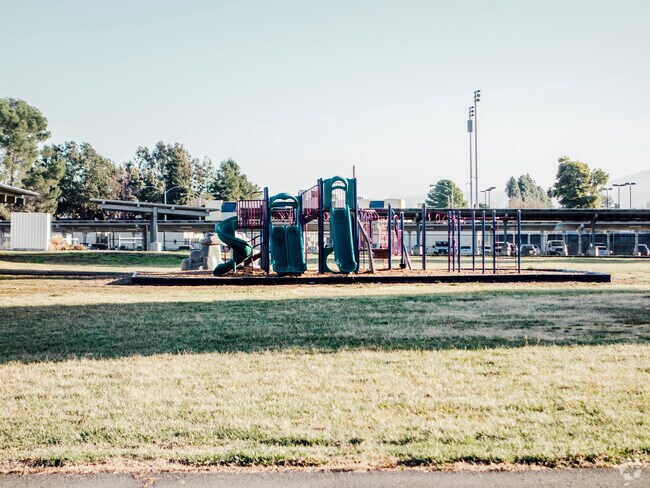 The playground of Marshall Pomeroy Elementary School in Milpitas, California.