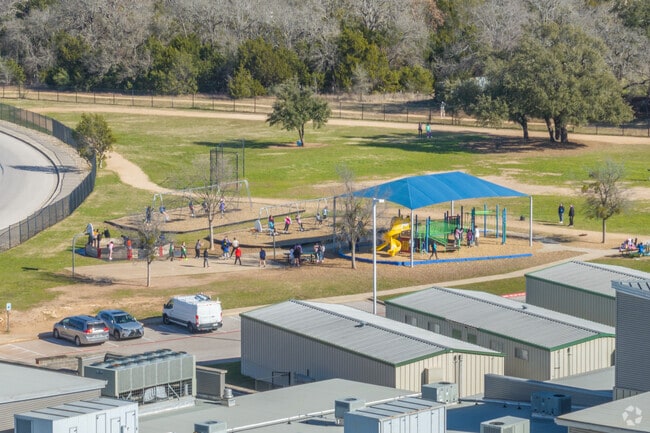Covered playgrounds keep your child safe at Parkside Elementary School.