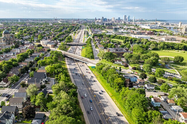 I-94 will take you from Polonia to downtown Milwaukee in minutes.