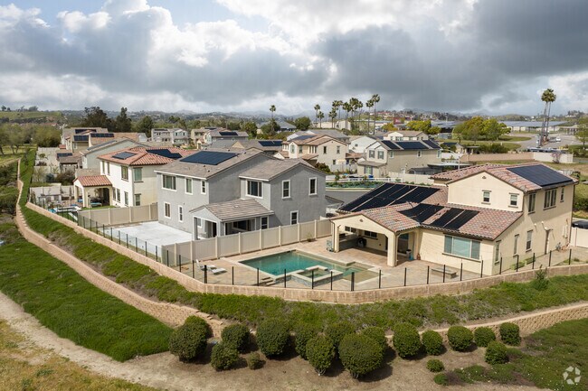 Two Story Newly Built Mediterranean Styled Homes with Pools and Mountain Views in Bonsall