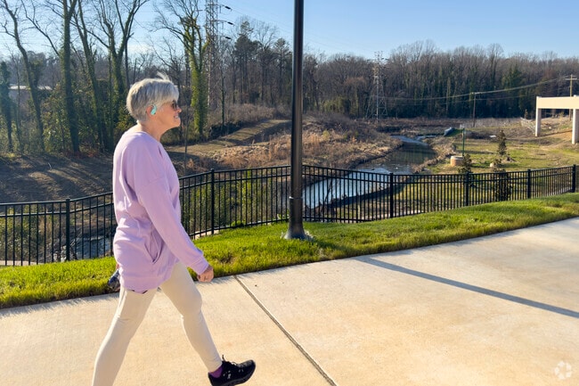 The Stewart Creek Greenway is a perfect place for a peaceful stroll through Thomasboro-Hoskins.