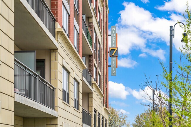Downtown Orland Park has many modern and different style apartment buildings.