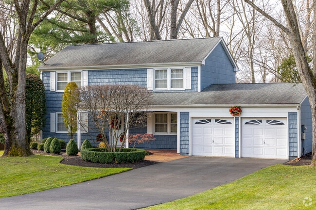 Colonial homes on wooded streets are a common sight in East Freehold.