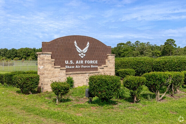Shaw Air Force Base is just a short drive from South Liberty.