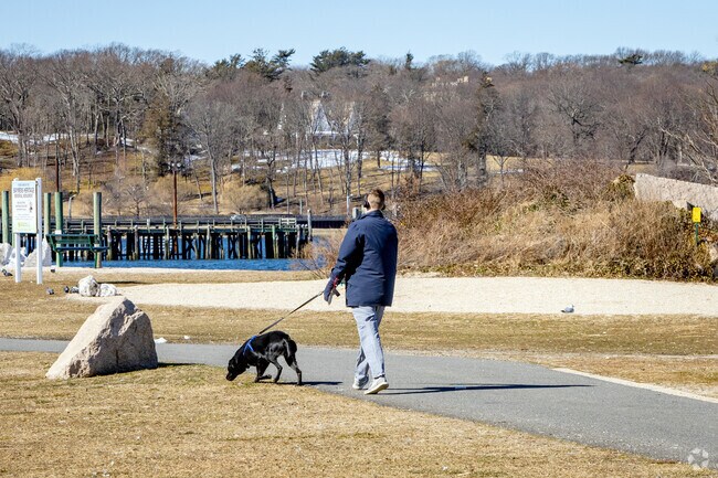 Roosevelt Memorial Park is a great place to bring you dog for a walk in East Norwich.