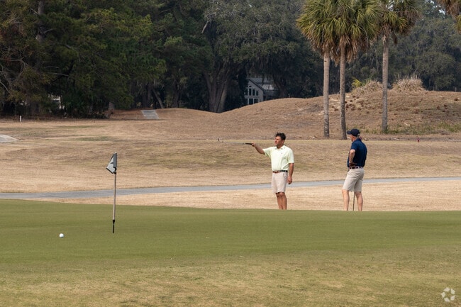 The golf courses on Cat Island are a big source of recreation for residents.