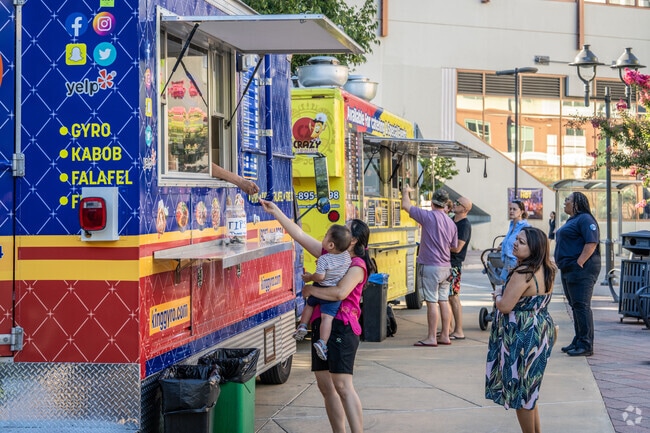 Friday Night Food Trucks forecast: delicious food trucks at Walnut Creek Food Truck Night.