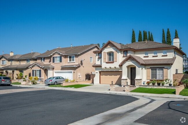 Larger homes in West Anaheim are more modern in design.