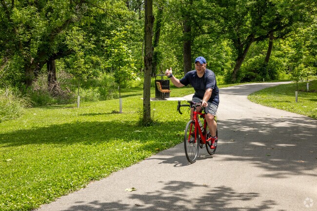 Friendly faces can be seen walking along the paths of Fall Creek.