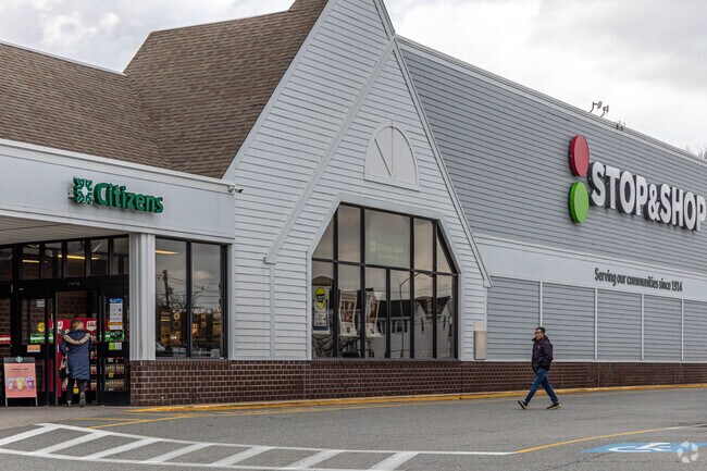 Residents of Colonial Park pick up their grocery needs from the local Stop and Shop.