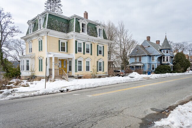 Admire the blend of French Colonial and Victorian homes scattered across Willimantic, CT.