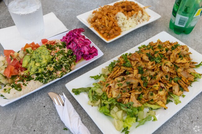 Levy’s Shawarmas serves the best  Middle Eastern food in The Waterways at Sarah's Tent Mall.