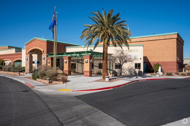 Entrance to Mirabelli Community Center.