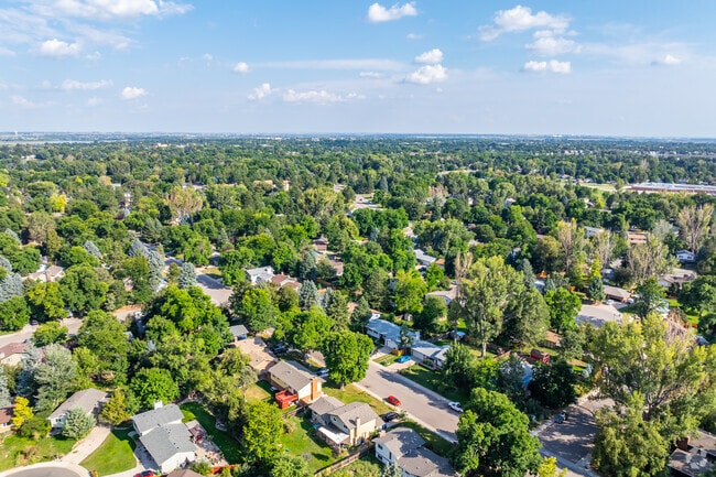 Evergreens and oaks line the streets of Scotch Pines.