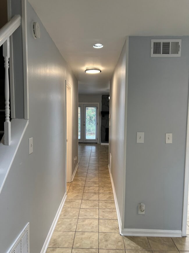 Front door to back french door view