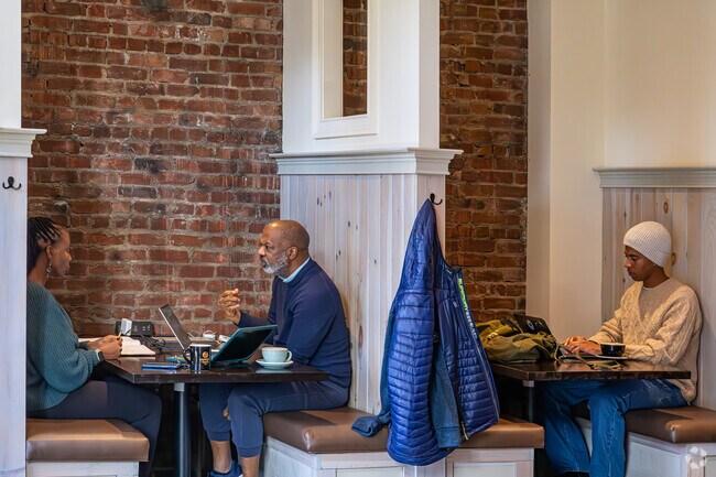 The downtown strip in Montclair South End has shops and restaurants to enjoy an afternoon.