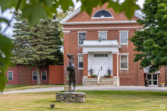 You can find a number of statues throughout the town of Hampden.