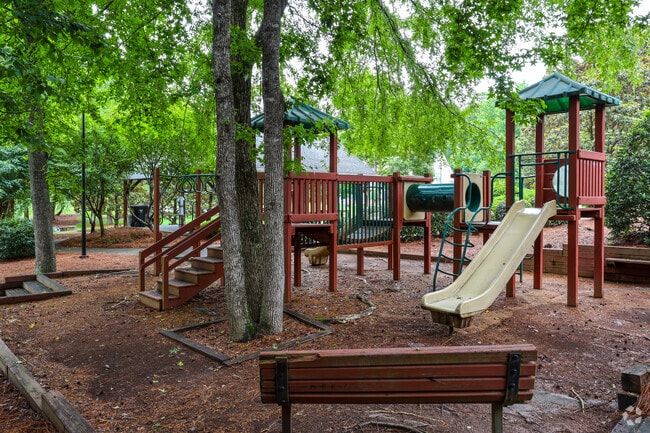 A peaceful playground awaits at Brechin Park, 10 minutes north of Brooks.