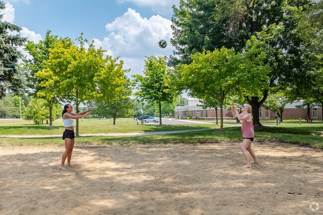 Sand volleyball is a popular sport at Perry Park in Olentangy Highlands.