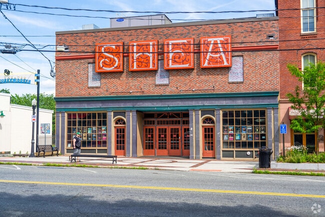 The Shea Theatre in Turners Falls is a historic venue hosting live performances, concerts, and community events.
