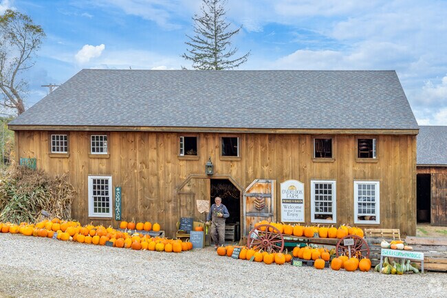 The market barn at Overlook Farms in Brookfield is a one-stop shop for local produce.