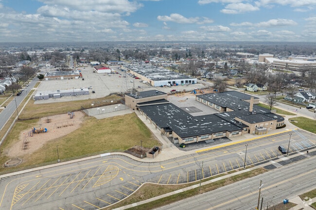 North Godwin Elementary School, aerial view.