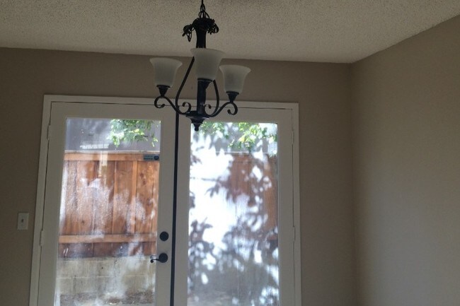 Door to backyard patio