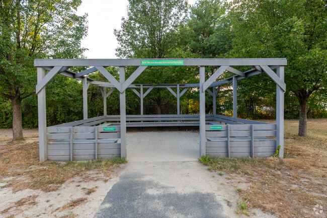 Teachers at Nottingham West Elementary School can switch things up and have classes outdoors.