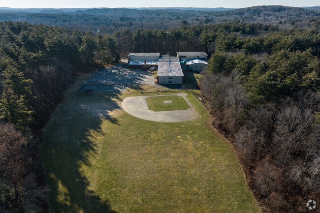 Outdoor sports fields support a physical education curriculum at Hale Middle School.