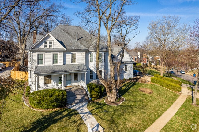 A larger 2 story home on a hilltop in Richmond Heights