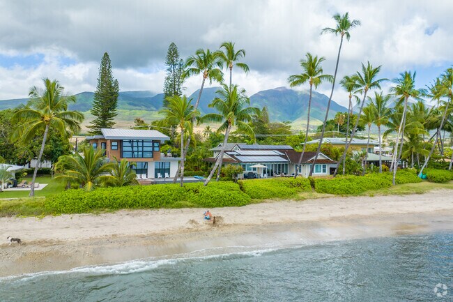 Unique homes with swaying palms can be found in Lahaina.