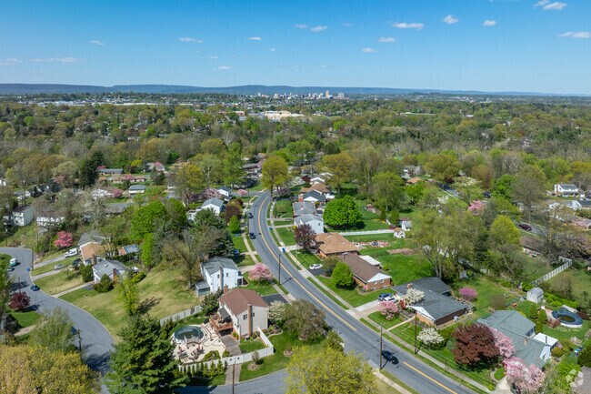 Some houses in Lower Allen sit on big lots on wide, quiet, winding roads.