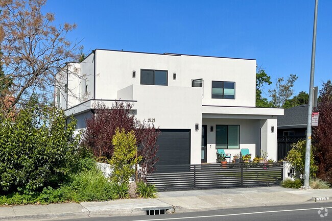 A modern home in the East Palo Alto neighborhood.