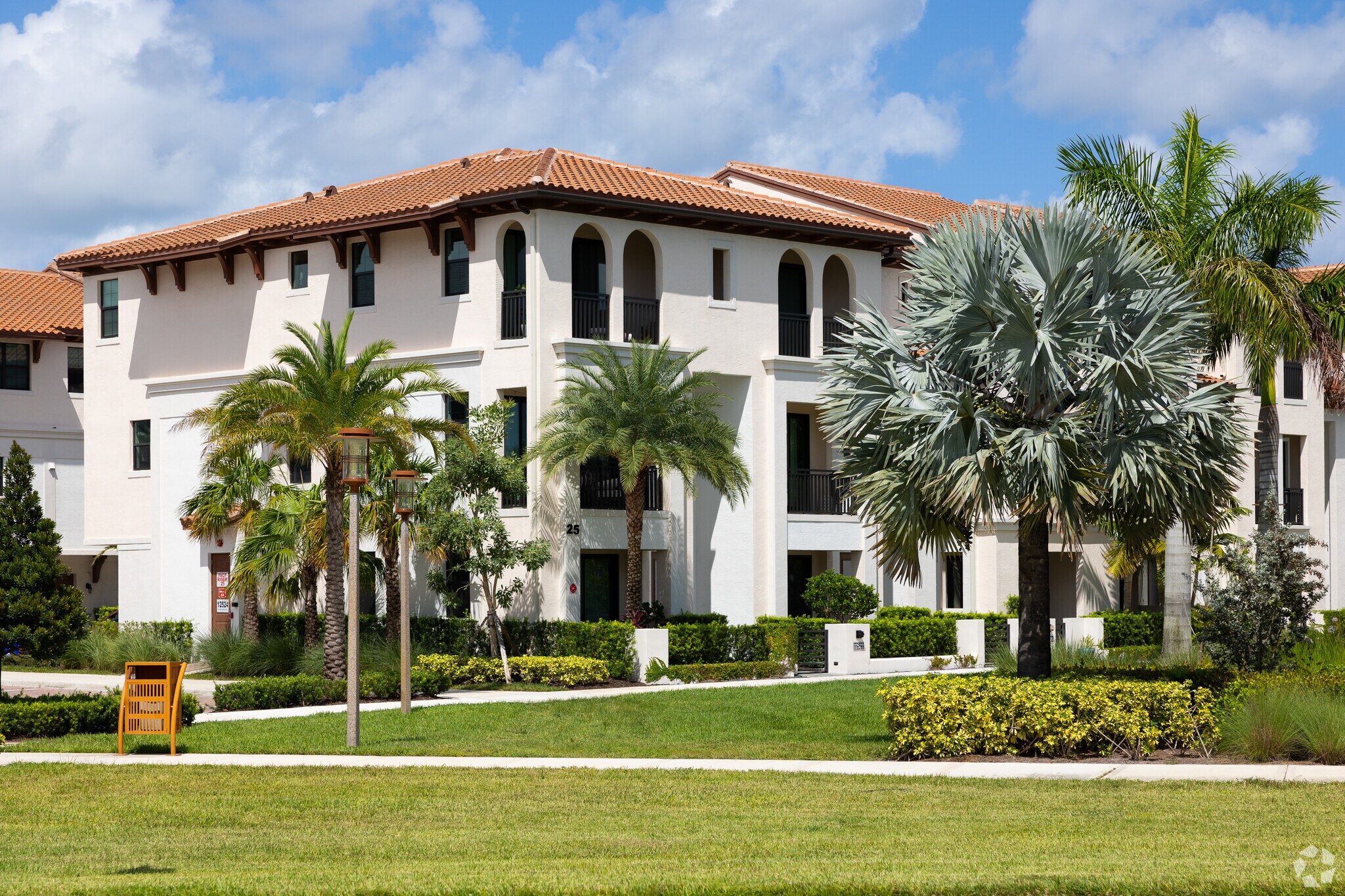 Mediterranean style condominium in Palm Beach Gardens North neighborhood.