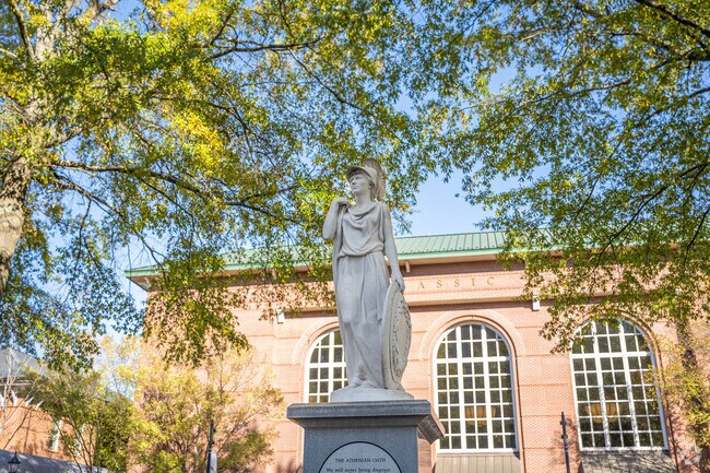 The dity of Athens is named after the greek goddess Athena  found near North Avenue.