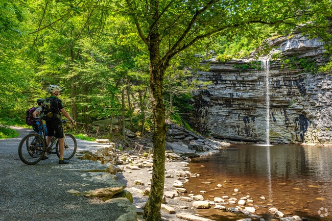 Awosting Falls is one of the most easily accessible attractions at Minnewaska State Park.