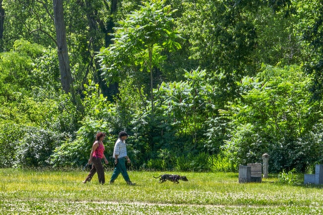 The Pleasant Run Trail is the best way to explore Christian Park on foot or bike.
