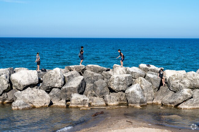 Green Tree residents visit Klode Park for lakeside fishing and recreation.