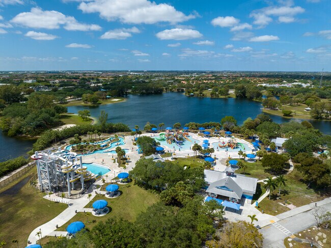 Residents can enjoy the giant water Park at C. B. Smith Park in Pembroke Falls, FL.