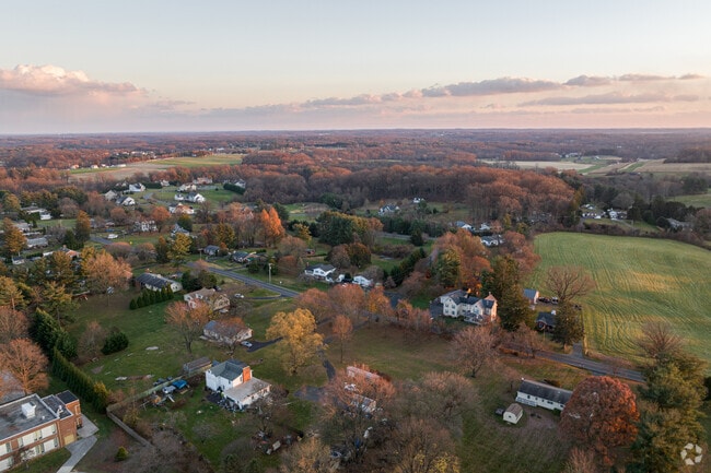 Neighbors have ample space to enjoy the crisp fall weather in Jarrettsville.
