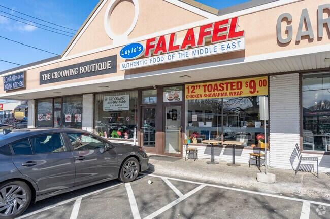 Layla's Falafel is a popular lunch destination in Tunxis Hill.