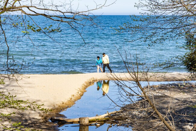 Walk through 7 Bridges and find your self on the shores of Lake Michigan in South Milwaukee.