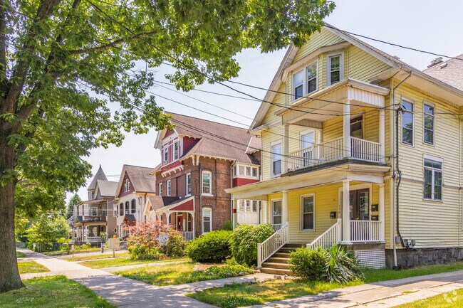 Multi-family homes in The Hill, New Haven, start in the mid-$200,000s.
