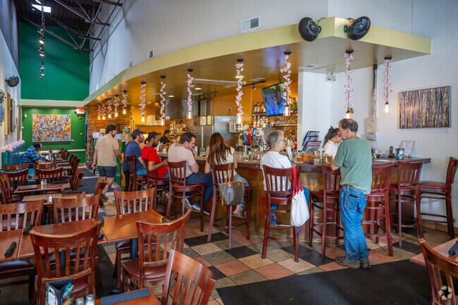 The Daily Dish on Grubb Rd just outside Colonial Village has locally sourced American fare.