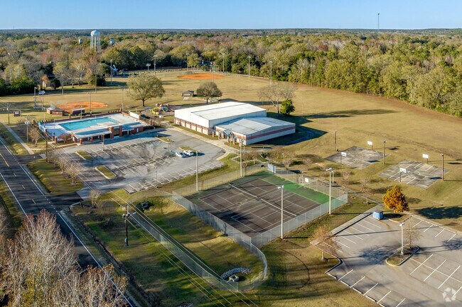 Eastover Park features a pool, baseball field and tennis courts.