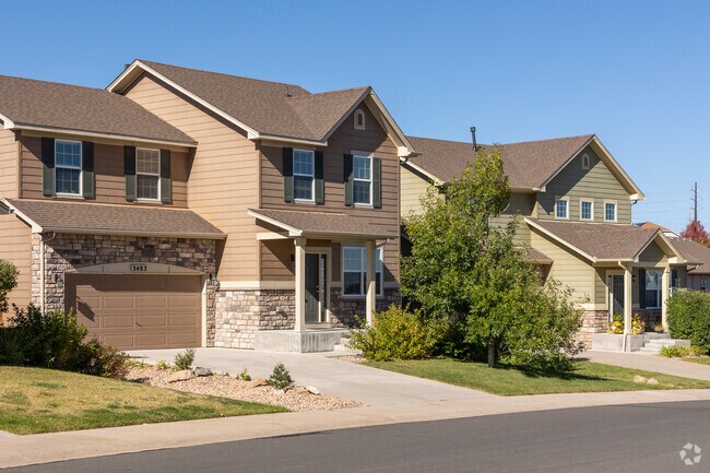 The curb appeal of these two story homes in the Terrain neighborhood is off the charts.
