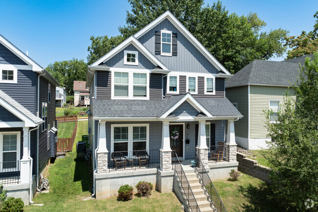 Homes in Hi-Pointe are commonly two-stories with large front porches.