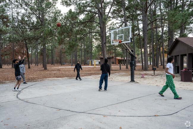 Meet up with friends at Smith Lake Recreation Area for a game of basketball.