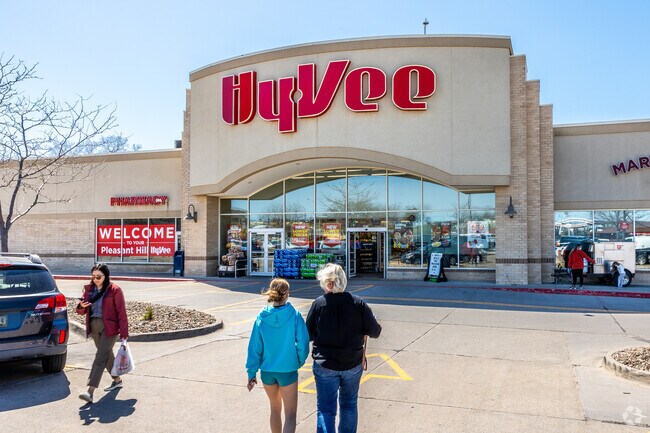 Fairground residents can drive two miles east to the Pleasant Hill HyVee for groceries, too.