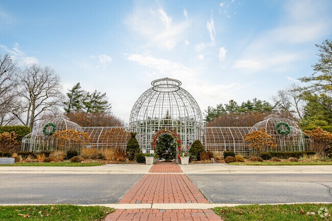 Taylor Conservatory is a sculptural take on Belle Isle's Anna Scripps Whitcomb Conservatory.